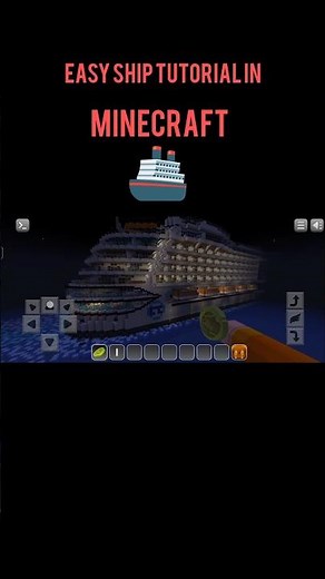 Easy ship tutorial in Minecraft 🚢