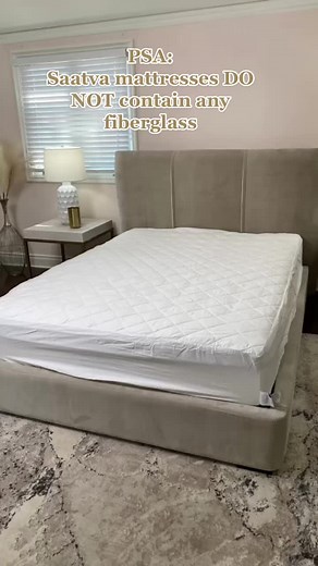 This is a 🚫 #fiberglassmattress zone! #nontoxicmattress #saatva #bed #madetoorder #handcrafted #madeintheusa #fiberglassfree #luxurymattress