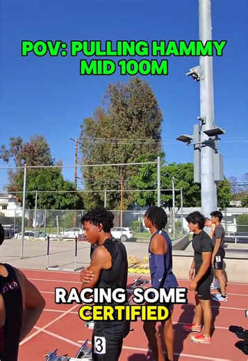 Pulling my hamstring mid 100m! Time to heal up for the next race! #trackandfield #100m #hamstring #sprinting #division1