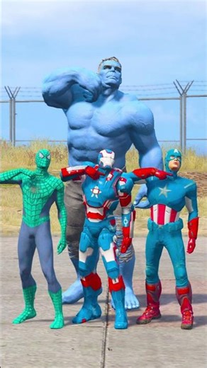 TEAM RED SUPER HEROES VS TEAM BLUE SUPER HEROES BATTLE MATCH who is most POWERFUL#67#gta5