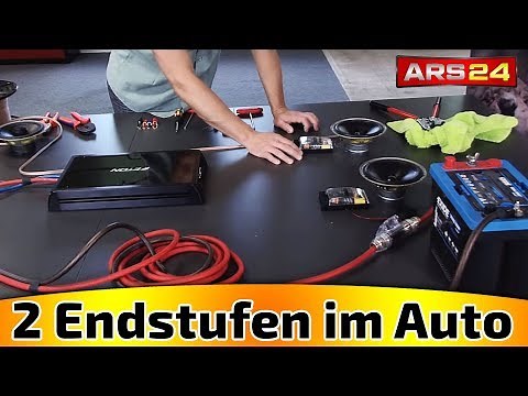 How to connect 2 power amplifiers correctly in the car | Tutorial | ARS24
