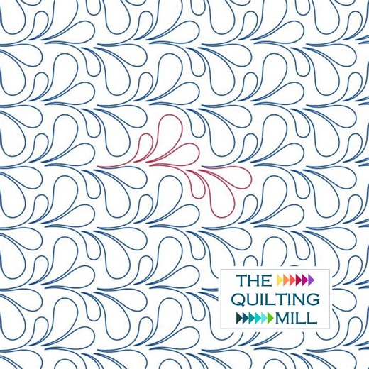 Squelch - Quilting Pantograph | Digital Longarm Quilting Pattern for Elegant Feather Quilts | Instant Digital Download - Etsy UK