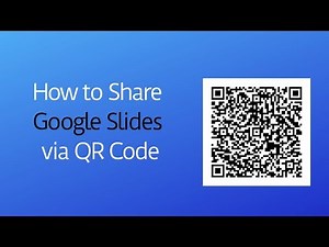 How to Share Google Slides Through a QR Code