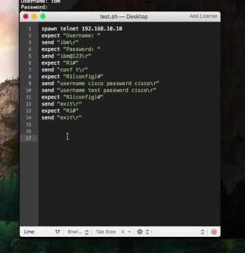 Expect - scripting -1