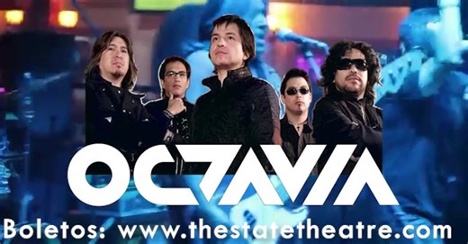 Octavia en vivo!! Sabado 24 de Agosto en Falls Church, Virginia!!🤘 Boletos 🎟️🎟️--> https://thestatetheatre.freshtix.com/events/octaviaaug24 The State Theatre 220 N Washington St Falls Church, VA OCTAVIA es quizá la banda más importante del rock boliviano, su carrera ha estado acompañada de éxito desde el lanzamiento de su primer disco AURA en 1996. OCTAVIA es una banda de rock-pop que tiene sabor boliviano, su música adopta distintos lenguajes del rock y los matiza con ritmos y sonidos nativo