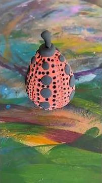 Create a Yayoi Kusama-Inspired Pumpkin Sculpture with Paper Clay | Easy DIY Art Tutorial