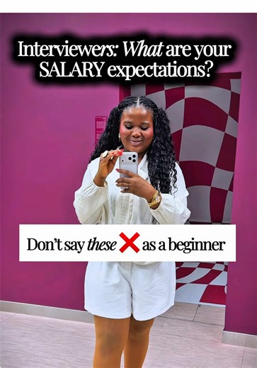 How to answer salary expectations as a beginner (this is why you’re underpaid). If you’re going for your first interview or switching careers, this salary question will decide how much you earn. Interviewers ask: “What are your salary expectations?” Beginners usually panic and say: ❌ “Anything is fine” ❌ “I was hoping for X” That’s how entry-level candidates get lowballed. Here’s how to answer salary expectations as a beginner without ruining your chances 👇🏽 Sample answer: “Based on my skills,