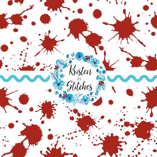 Red Blood Splatters Halloween Seamless Pattern, PNG Digital File, DIY Printable Paper, Halloween Slasher Horror, Paint Drops Drippings - Etsy