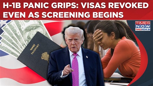 H‑1B panic deepens as Indian tech workers discover their visas have been “prudentially revoked” just as Trump’s mandatory social‑media screening kicks in, leaving many stranded in India with jobs, mortgages and insurance hanging in the balance. #usvisa #H1BVisa #H1B | TIMES NOW