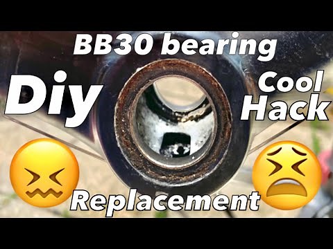 BB30 press fit bearings replacement DIY hack