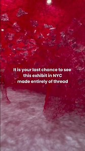 It is your last chance to see this exhibit in NYC that is made of thread 🪡 The Japan Society in