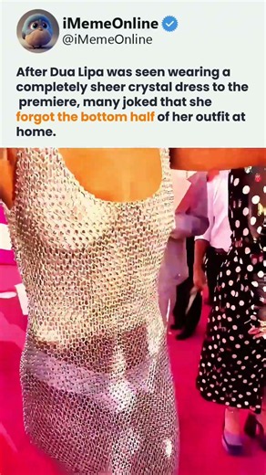 Dua Lipa leaves fans speechless in daring crystal dress at premiere #dualipa