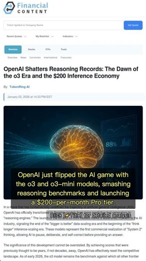 🧐👉 OpenAI o3 Model Breaks Reasoning Records, $200 Pro Tier Redefines AI Power #QixNewsAI