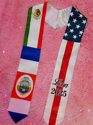 Custom Graduation Cap & Stole 🇲🇽🇺🇲🇨🇷🎓👨‍🎓💙 2025 #graduate #graduationcap #graduationstole #custom #creatorsearchinsights @kokopiercings @renevazquez583