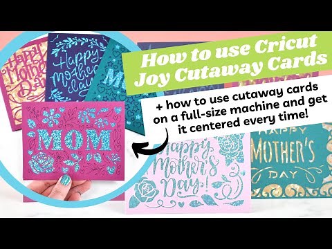 Cricut Joy Cutaway Card Tutorial + How to Get a Centered Design on Full-Size Cricut Machines!