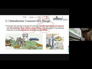 [RECORDED VIDEO] Lecture Unit 3 - Concrete Mix Design