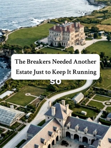 The Building Most Visitors Never Associate With The Breakers 🐎 The Breakers didn't operate within the walls of the mansion alone. About two-thirds of a mile away stood the Vanderbilt family's Stable & Carriage House, another Richard Morris Hunt design completed in 1895. The complex accommodated 26 open stalls, two box stalls and 20 carriages—a reminder of the enormous infrastructure once required simply to move a wealthy Gilded Age household around Newport. Then there were the people. Twenty gr