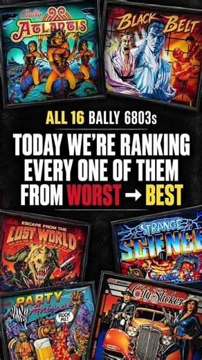 All 16 Bally 6803 Pinball Machines Ranked — Worst to Best