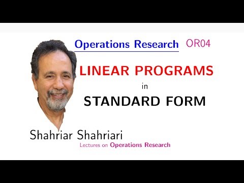 OR04 Linear Programs in Standard Form