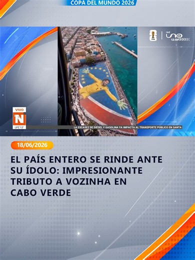 De héroe bajo los tres palos a símbolo de todo un país. Tras su histórica actuación ante España en el Mundial 2026, Vozinha sigue recibiendo muestras de cariño en Cabo Verde. Esta vez, el arquero fue homenajeado con una impresionante pintura gigante que inmortaliza la noche en la que hizo soñar a millones de caboverdianos. #RedUno #RedUnoDigital #Deportes #Mundial #SúperDeportivo #Vozinha