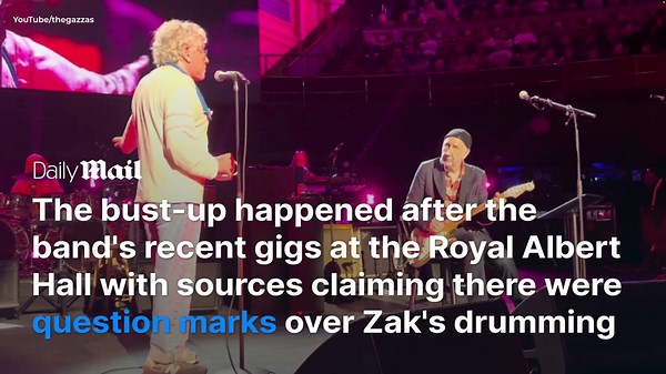 The Who have reportedly 'sacked' their drummer Zak Starkey after 30 years