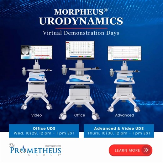 Is your current urodynamics equipment keeping up with your needs? Discover innovative solutions from The Prometheus Group®. Proudly American-made, our products deliver superior quality backed by responsive technical support. Join our next MORPHEUS® Urodynamics virtual interactive sessions to see how we can help elevate your practice. To learn more or to register, visit: https://lnkd.in/eUDDhEnW #Urodynamics #Urologist #Urogynecologist #OBGYN #PediatricUrology #PelvicHealth | The Prometheus Group