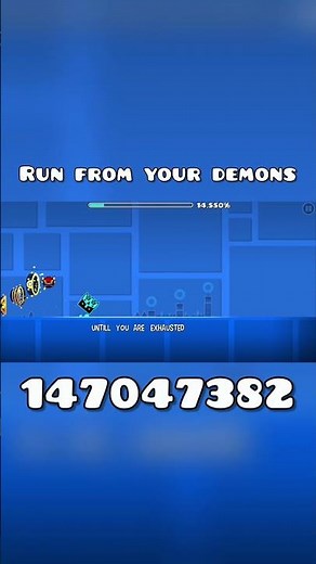 run from your demons geometry dash