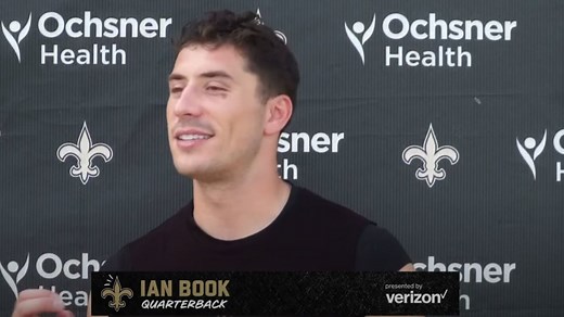 Ian Book talks camp progress, quarterback room | Saints Training Camp 2021