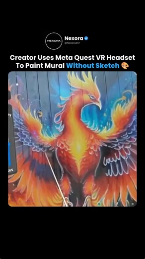 Creator Paints Giant Mural Using Meta Quest VR Headset 🎨🕶️