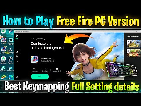 How to Play Free Fire Pc Version in Computer & Laptop | Free Fire max playing on google play games