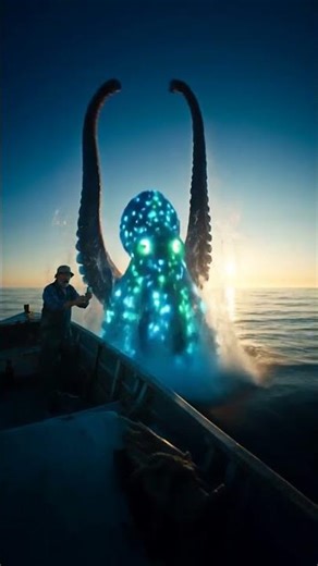 Fisherman Films Glowing Sea Monster!
