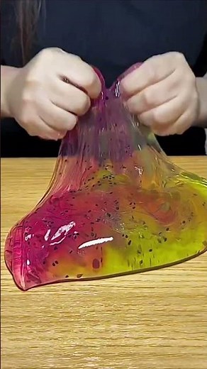 How to Make Neon Green Glitter Slime 💚✨ | Super Satisfying Slime ASMR #shorts