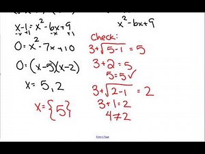 2.3 Solving Radical Equations Graphically - Pre-calculus 30