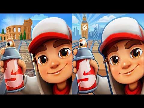 Subway Subway : Rome 2026 🆚 London🇬🇧 2026 Maps Comparison & New Updates Of Subway surfers