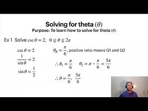 Pre-Calculus 12 - Section 4.4 - Trigonometric Equations