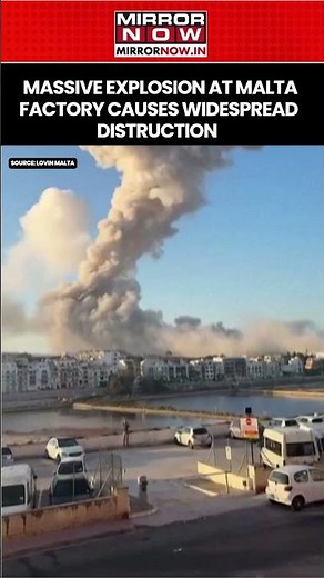 Malta Blast: Massive Explosion At Firecracker Factory Causes Widespread Destruction #shorts
