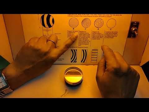 Demonstration of surface inspection using optical flat