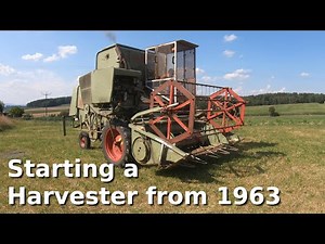 Claas Europa combine Harvester (1963) | First start in years