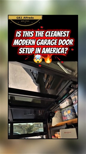 Is this the cleanest modern garage door setup in America? 🤯🔥