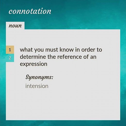 Connotations | meaning of Connotations
