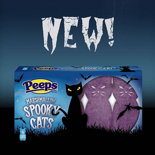 These NEW PEEPS Marshmallow Spooky Cats are the purrrrr-fect Halloween treat! | PEEPS