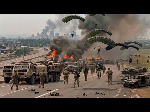 1 Hour Ago! Just after landing, 700 US paratroopers were confronted by Russian troops