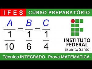 IFES 🔴 Curso Preparatório 2026/2027 de MATEMÁTICA #IFES Técnico Integrado ao Ensino Médio @BoraIF