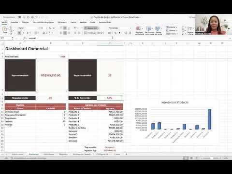 Cómo llevar el control de clientes y ventas en Excel (con dashboard e ingresos por mes)