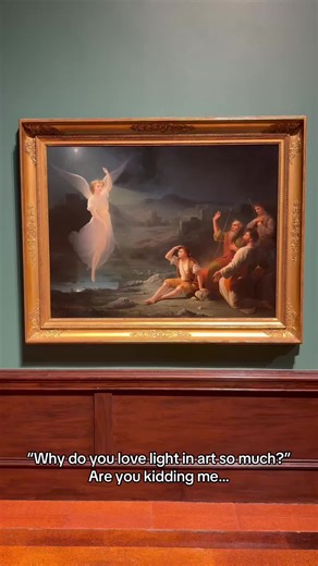 Let’s take a moment to appreciate the power of light, or chiaroscuro, the artistic use of strong contrasts between light and dark to create drama and depth. This technique gives us some truly striking views in art, but did you know you can try it yourself? Simply lower the exposure on your phone camera to create a more dramatic, high contrast image that transforms how light appears. Don’t believe us? Check out this video and see the difference for yourself! 🖼️ Thomas Buchanan Read (American, 18