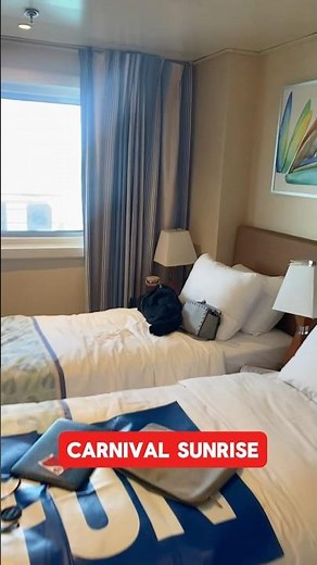 Carnival Sunrise Window Cabin, full tour on my channel #carnivalcruise #choosefun