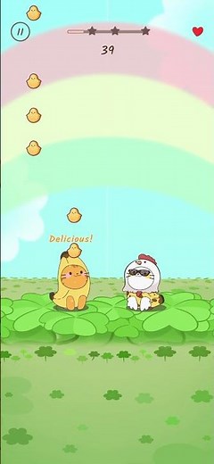 Chicken Banana Short - Duet Cats #banana #chicken #popcat #music #memes #social #trend #meow #rhythm