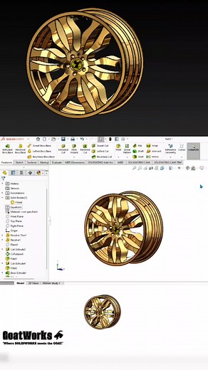 Car Rim in SOLIDWORKS #solidworks #SOLIDWORKS #mechanicalengineering #mechanical #engineering #CAD #caddesign #designs #3D #modeling #SOLID #solid #car #cars #rim #carrim #fyp #fypシ