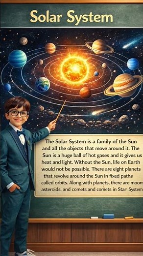 🌍Easy Science Lesson for Kids /🚀Little Teacher Explains the Solar System | Kids Educational Video 🌍