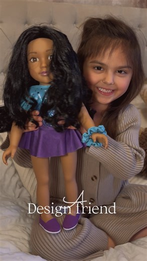 •𝙶𝚎𝚖𝚖𝚊• 🤍 on Instagram: "✨🎀 Christmas magic is real … especially when receiving your very own @designafriendofficial 🎀✨ ad/ How stunning is this doll though!? Not to mention the cute little Christmas Eve box 🎁 …. The perfect addition to your little one’s Christmas - available at @argos #designAfriend #christmasmagic #christmasmagic✨#festiveplay #gifted"